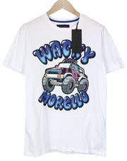 FRANKIE MORELLO George Men's T-Shirt S White Logo Cotton Short Sleeve Pullover