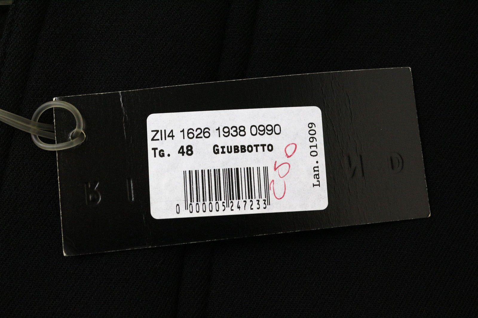 RICHMOND vyriškas švarkas „Blazer 48“ juodas, vilnos mišinio pamušalu, ilgomis rankovėmis 