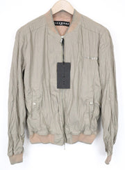 RICHMOND vyriška striukė 48 ruda, tampri, medvilninė, lengva, bomber stiliaus 