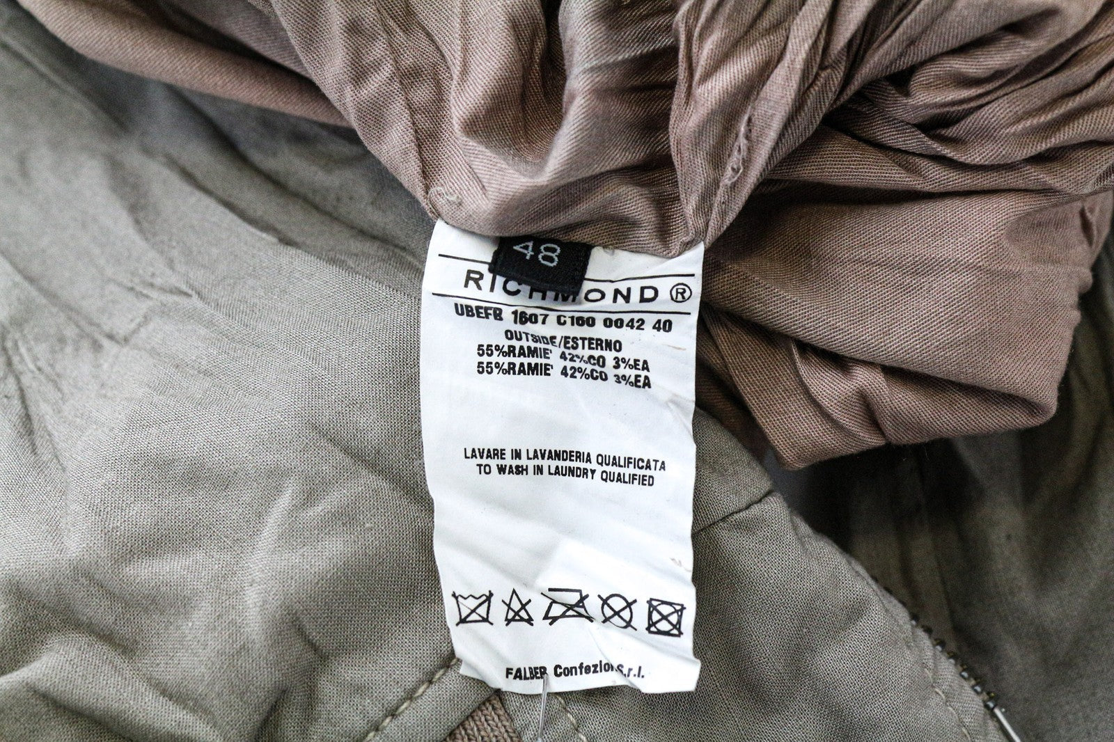 RICHMOND vyriška striukė 48 ruda, tampri, medvilninė, lengva, bomber stiliaus 