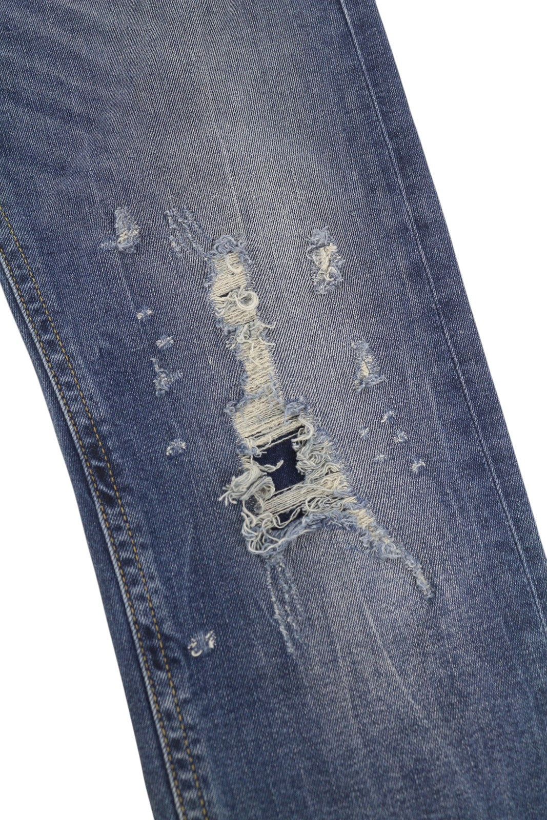 DIESEL Thommer 083AC Men's Jeans W28/L30 Blue Ripped Slim Skinny Stretch