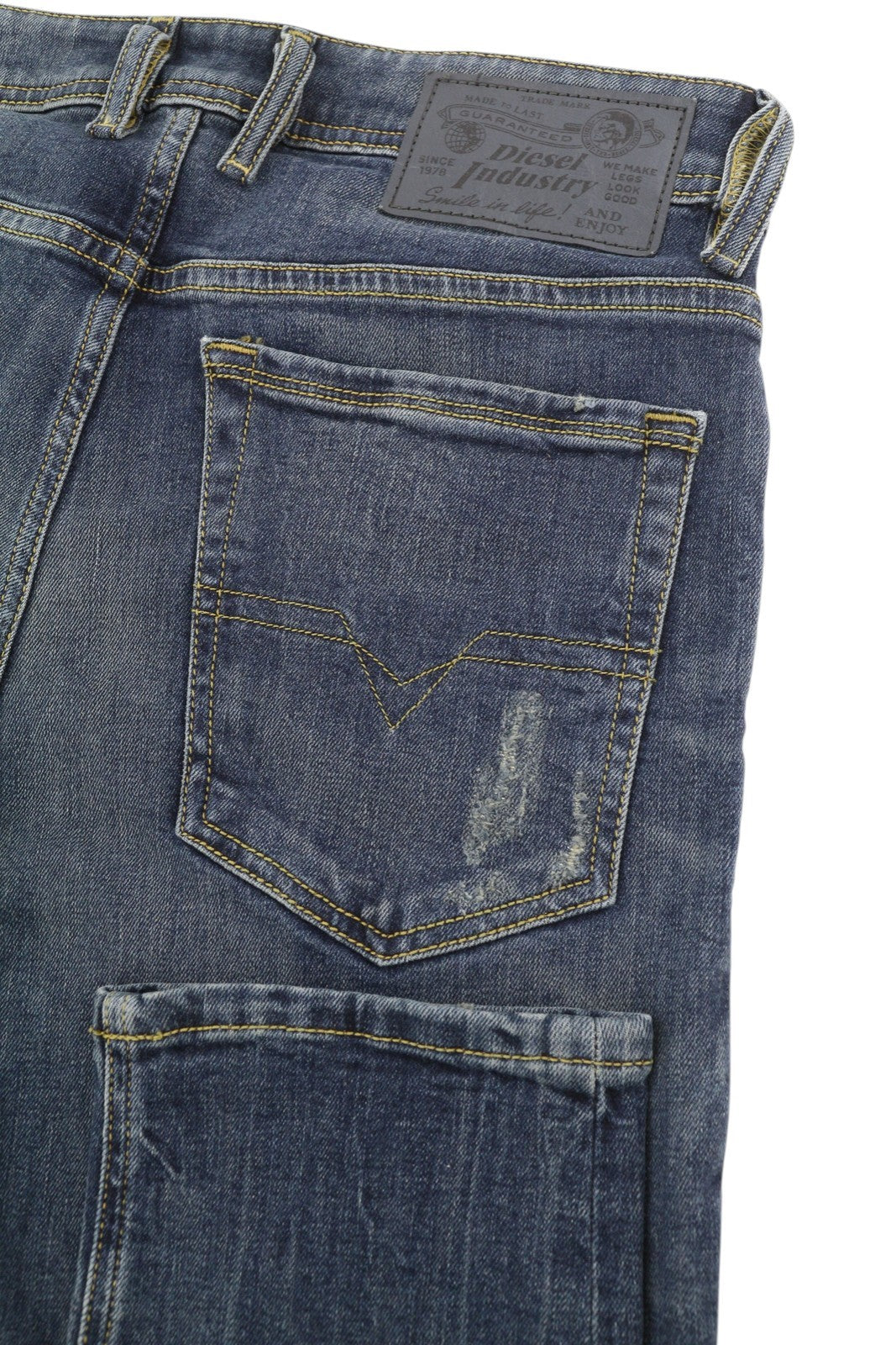 DIESEL Troxer R9CG6 Men's Jeans W28/L34 Blue Worn Slim Skinny Stretch
