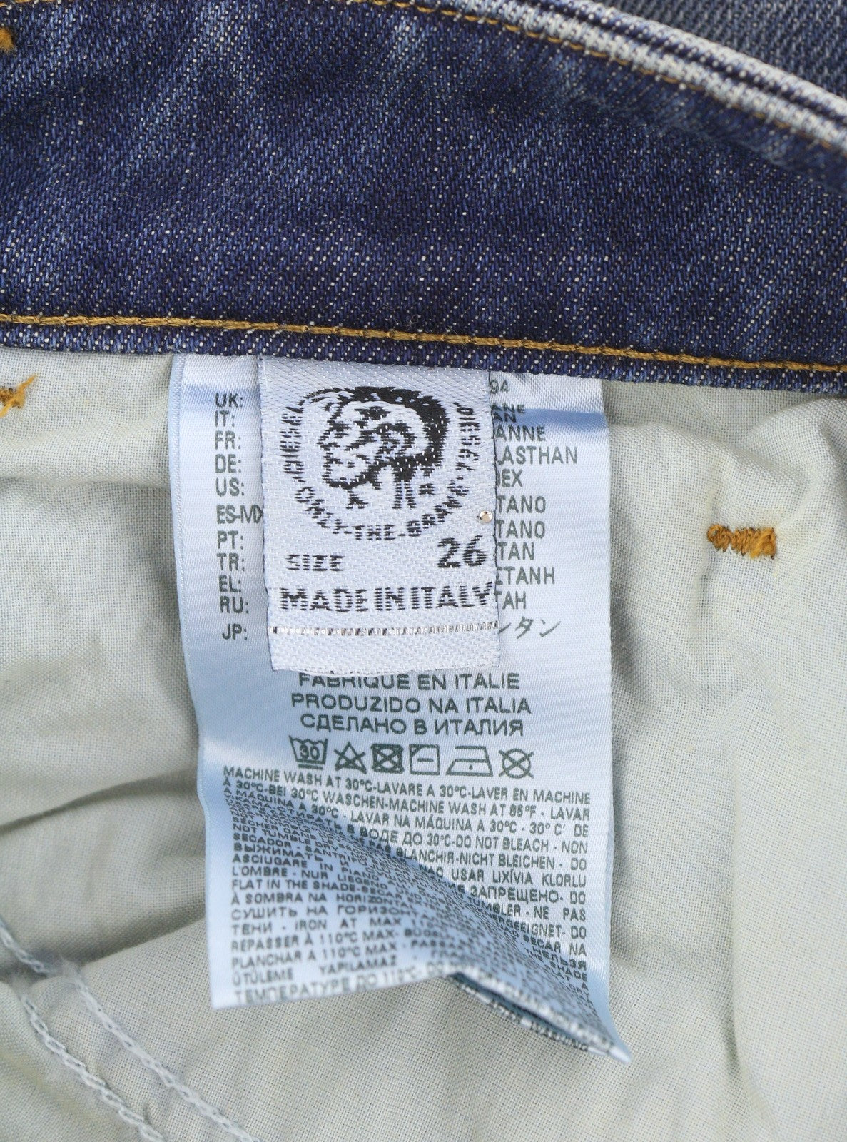 DIESEL D-Eiselle 089AR Women's Jeans W26/L32 Blue Faded Straight Denim
