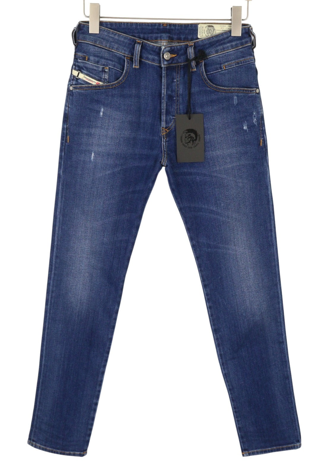 DIESEL D-Bazer 083AZ Men's Jeans W27/L32 Blue Washed Tapered Fit Stretch