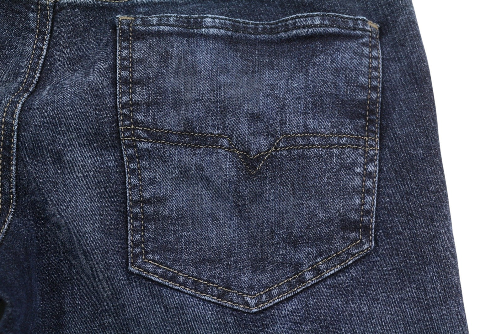 DIESEL Stickker 0687M Men's Jeans W32/L34 Blue Super Slim Skinny Stretch