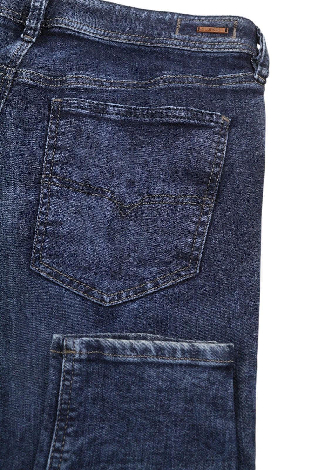 DIESEL Stickker 0687M Men's Jeans W32/L34 Blue Super Slim Skinny Stretch
