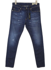 DIESEL Tepphar R7NA8 Men's Jeans W29/L32 Blue Washed Slim Carrot Stretch