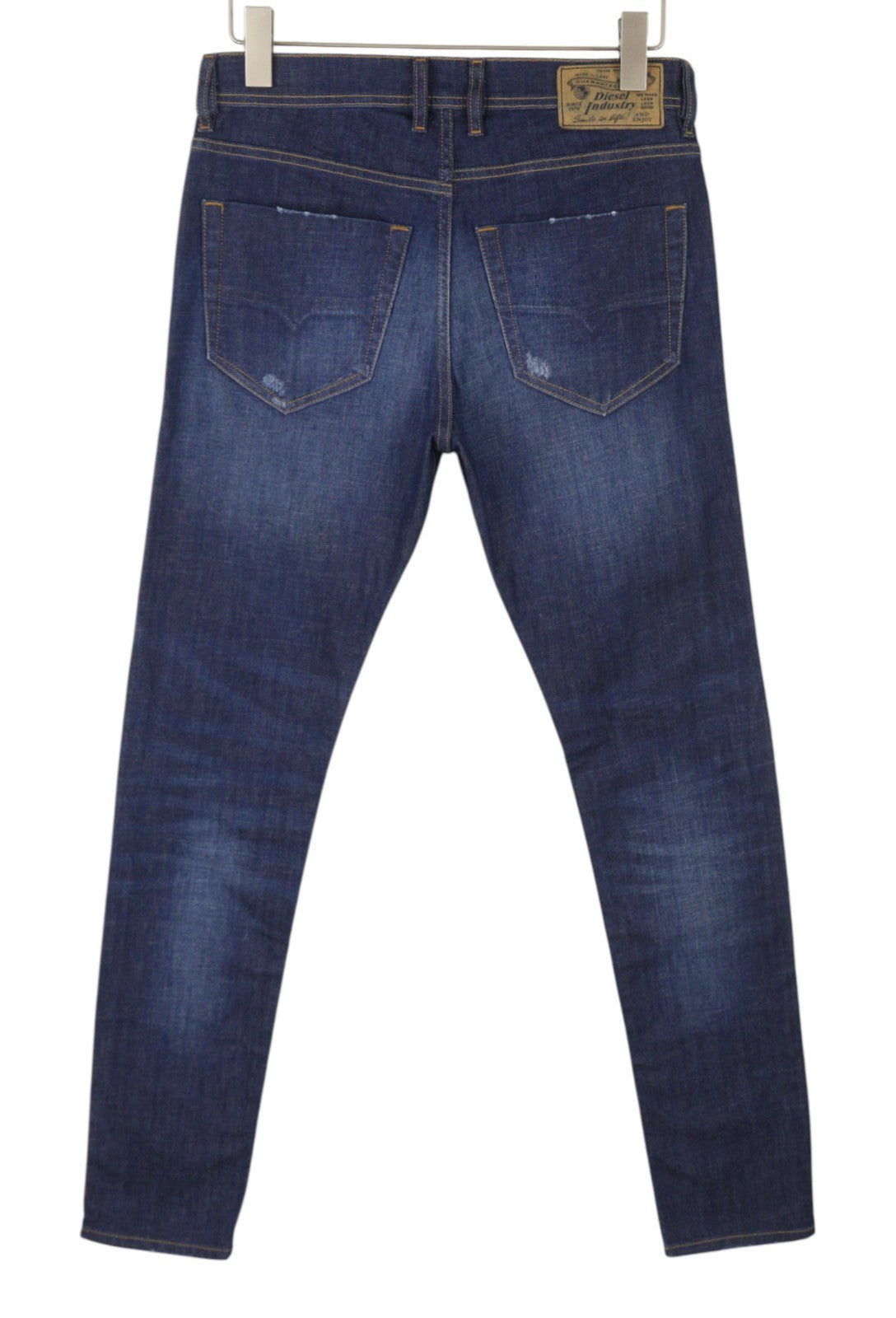 DIESEL Tepphar R7NA8 Men's Jeans W29/L32 Blue Washed Slim Carrot Stretch
