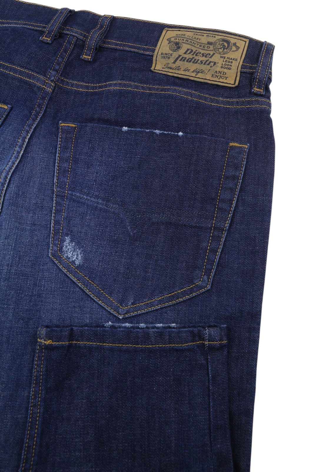 DIESEL Tepphar R7NA8 Men's Jeans W29/L32 Blue Washed Slim Carrot Stretch