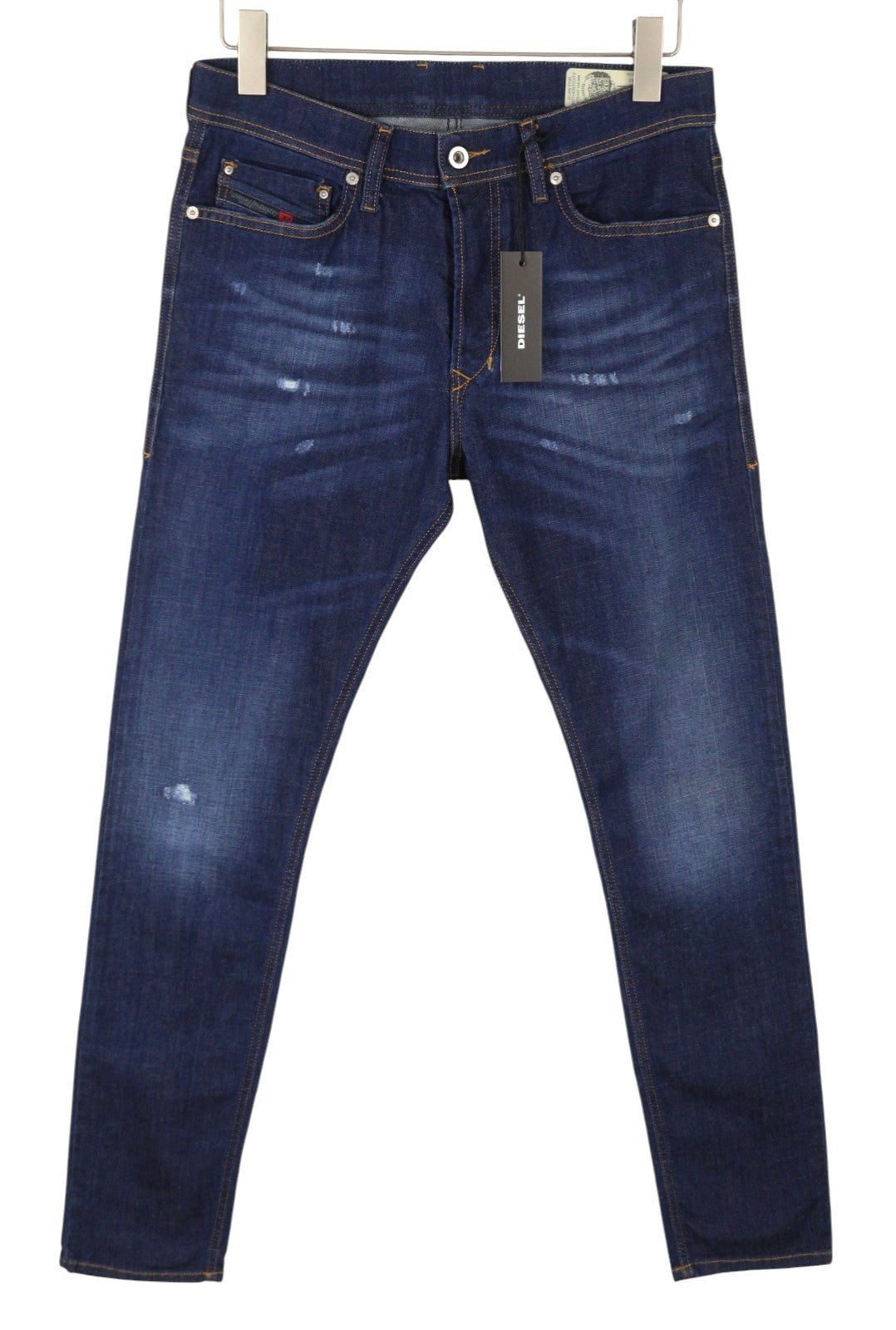 DIESEL Tepphar R7NA8 Men's Jeans W29/L32 Blue Faded Slim Carrot Fit Denim