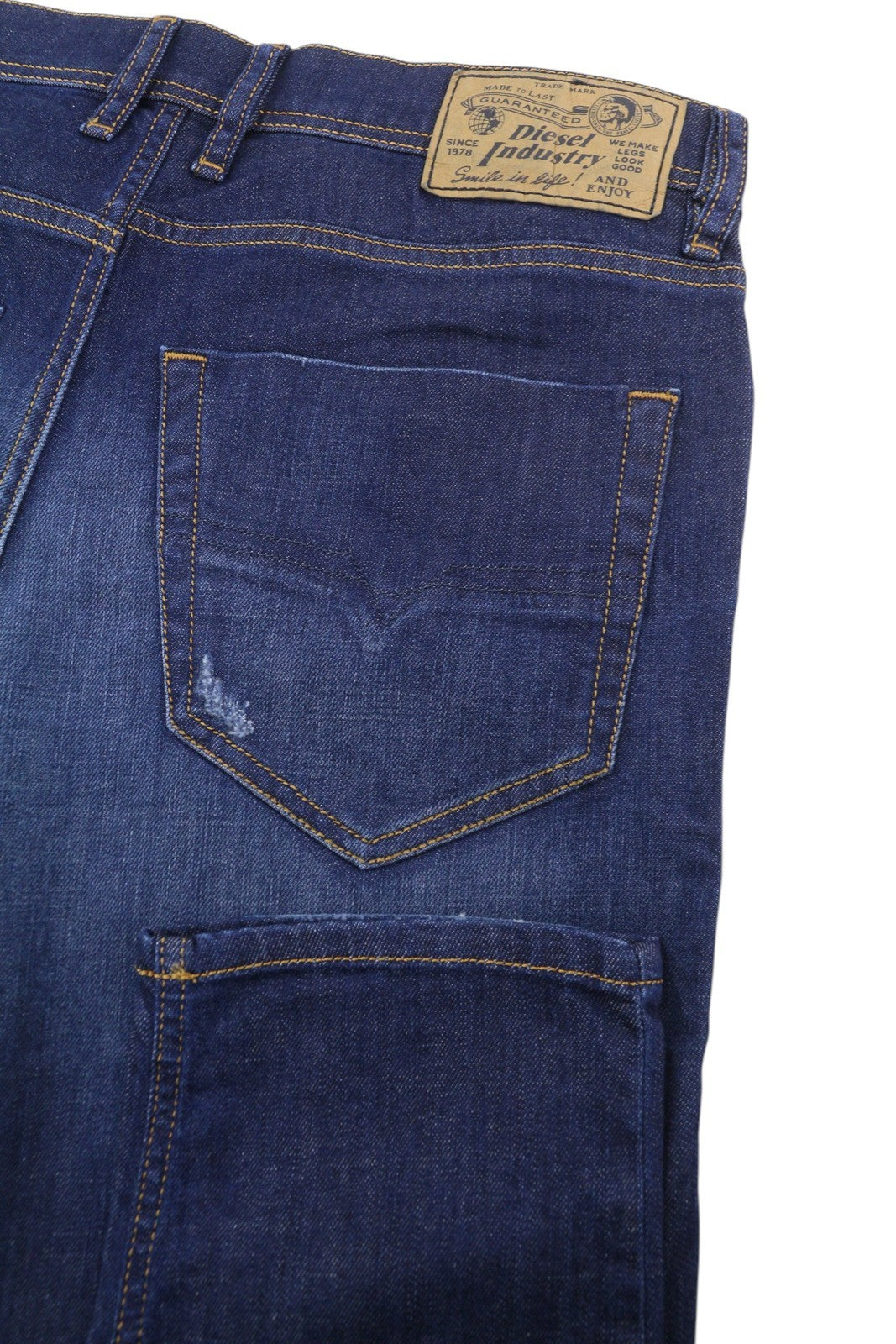 DIESEL Tepphar R7NA8 Men's Jeans W29/L32 Blue Faded Slim Carrot Fit Denim