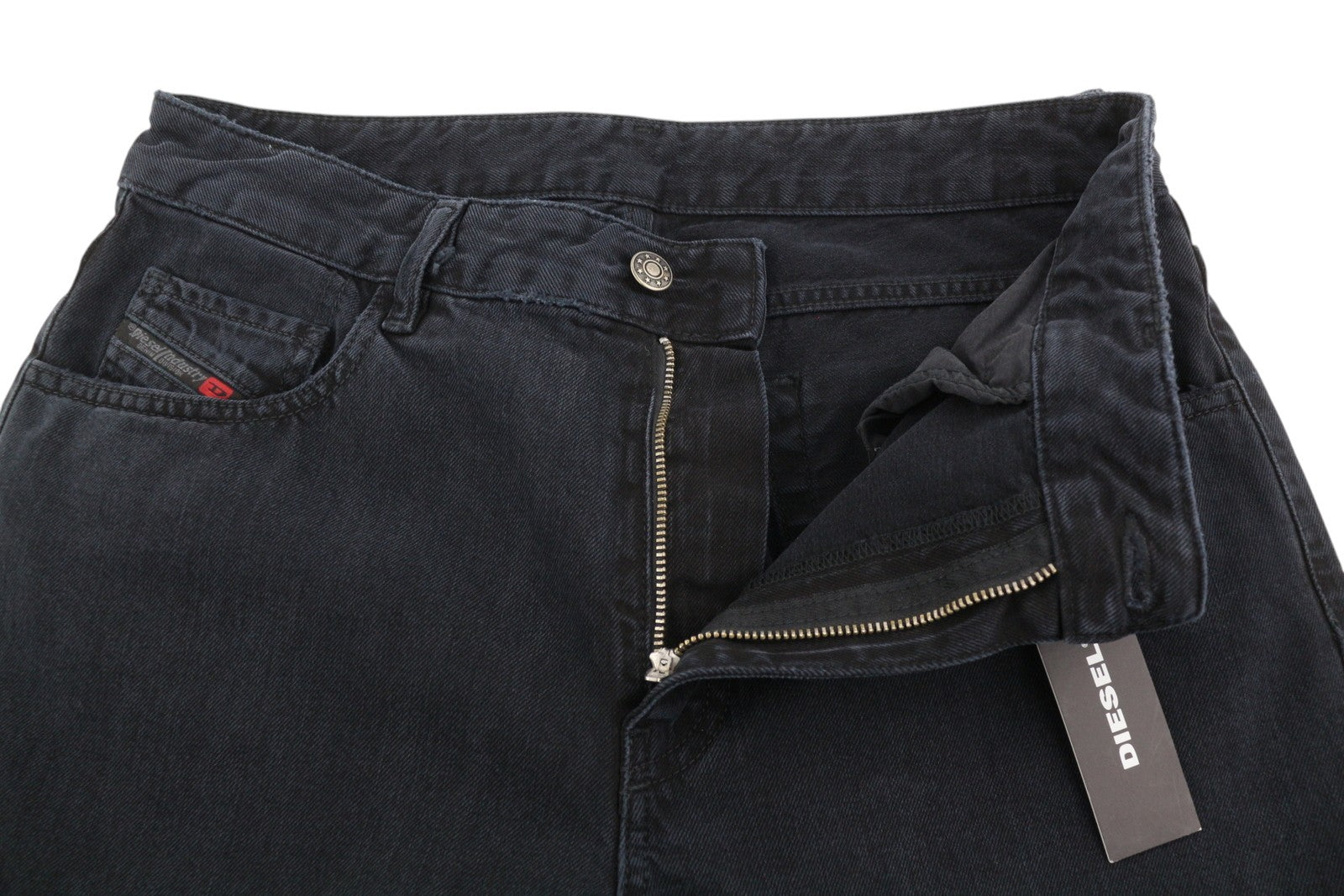 DIESEL Neekhol 084PM Women's Jeans W30/L32 Dark Blue Ripped Slim Denim
