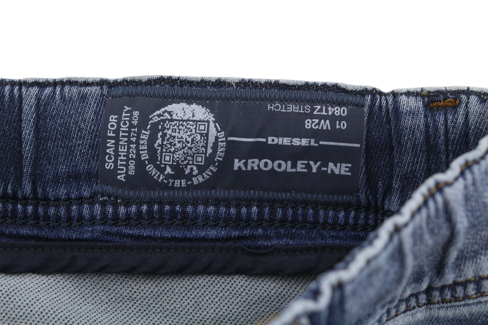 DIESEL Krooley-Ne 084TZ Men's Jeans W28 Blue Faded Slim Jogg Denim