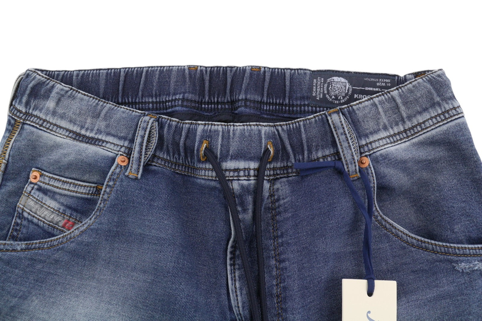 DIESEL Krooley-Ne 084TZ Men's Jeans W28 Blue Faded Slim Jogg Denim