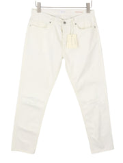 GANT Rugger Slacker White Women's Jeans W28/L34 Off White Slim Distressed