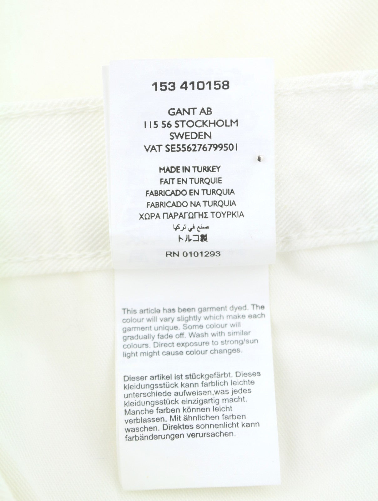 GANT Rugger Slacker White Women's Jeans W28/L34 Off White Slim Distressed