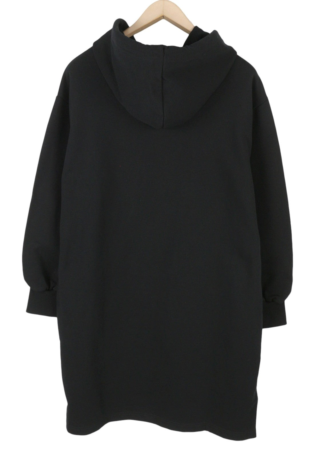 DIESEL D-Ilse-Small Logo Women's Dress S Black Hooded Oversized Pocket