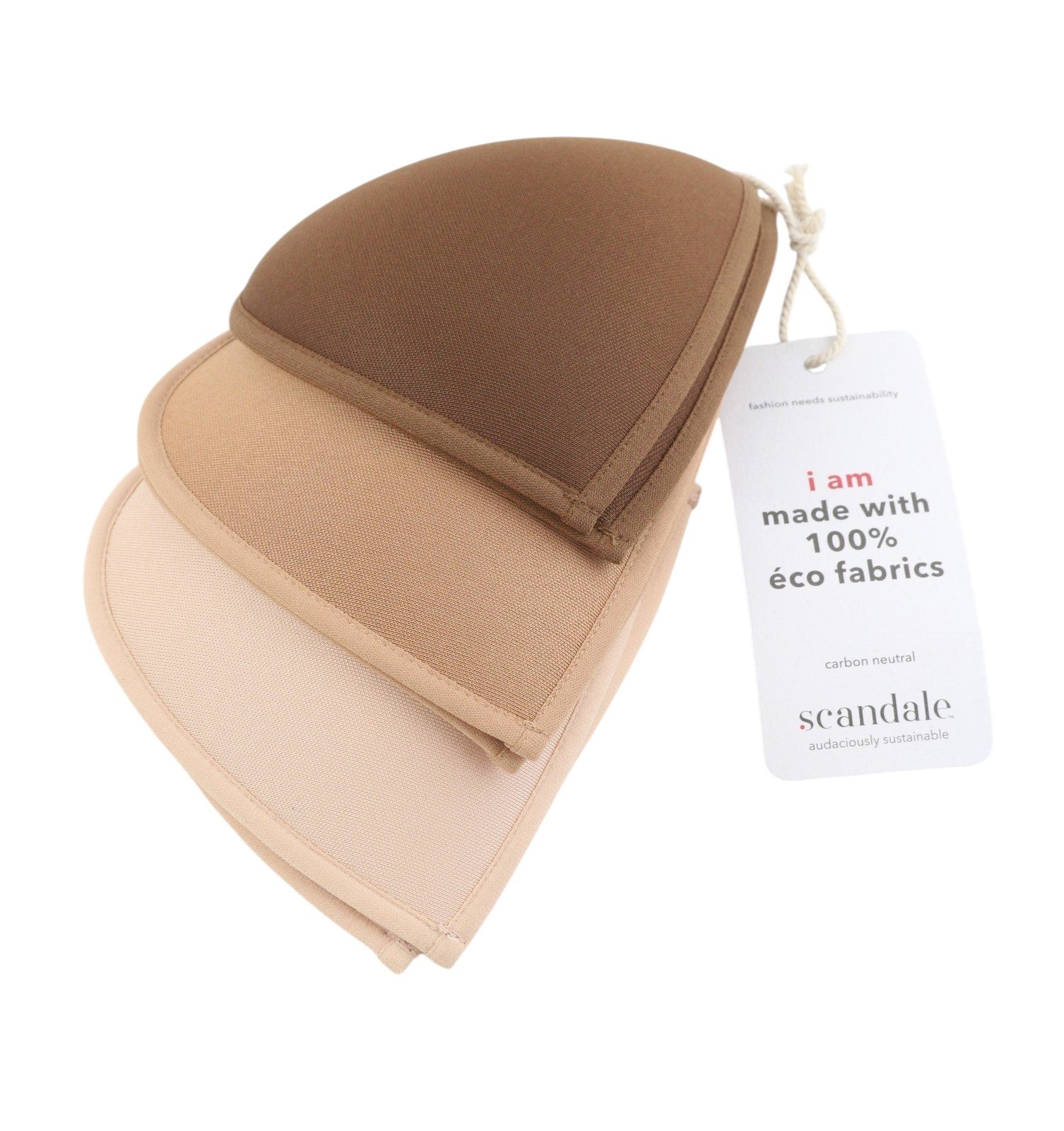 SCANDALE Le Triangle Back Detail Sensual-Nude T17 Women's Bra XS Lace 3 Pads