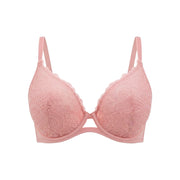 SCANDALE Le Plunge Side Spacer Sublime-Corail Women's Bra 85B Lace Print