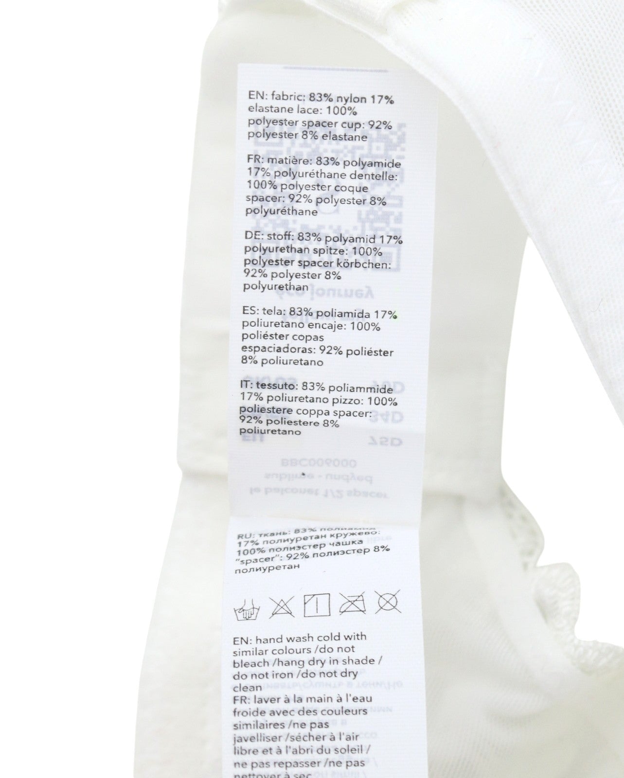 SCANDALE Le Balconet 1/2 Spacer Sublime-Undyed Women's Bra 75D White Lace
