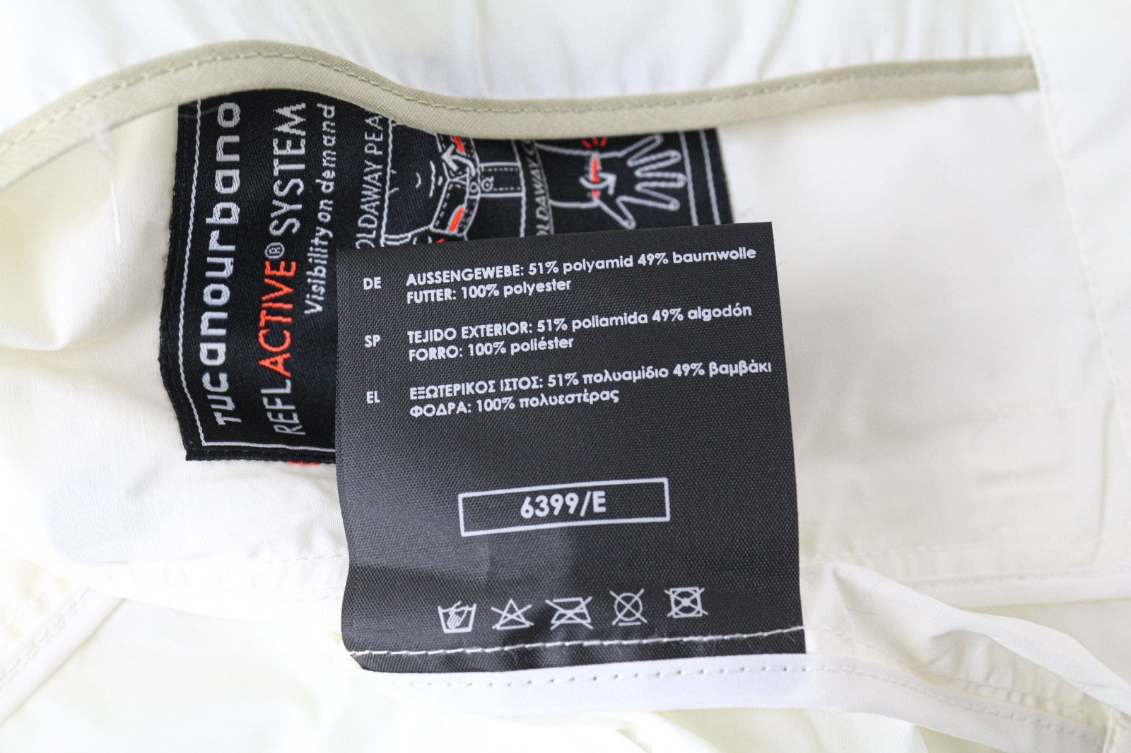 TUCANO URBANO Bea Women's Belted Jacket XS Off-White Cotton Blend Moto Windproof