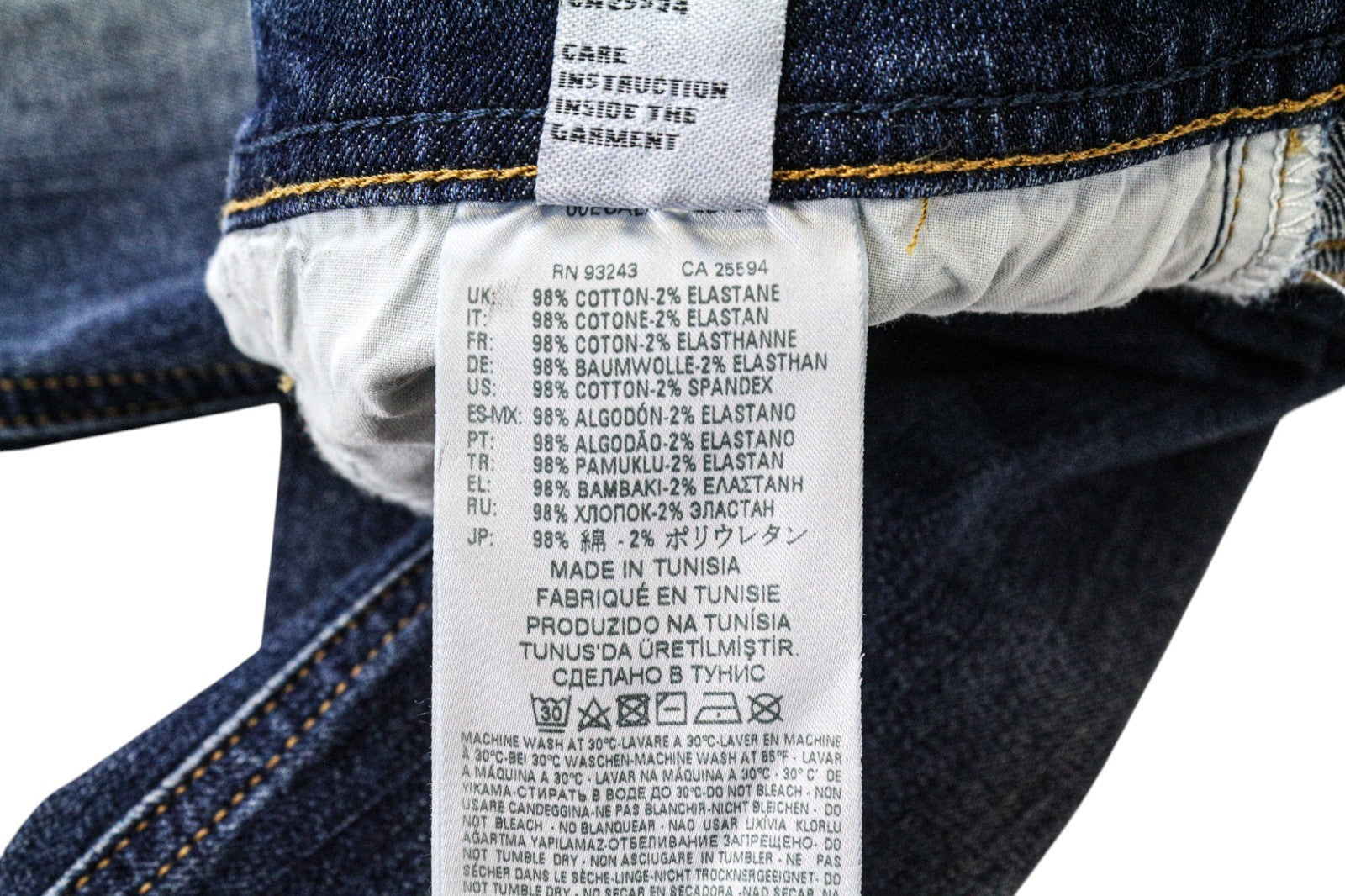 DIESEL Tepphar 087AW Men's Slim Tapered Jeans W28/L32 Blue Washed Stretch Denim