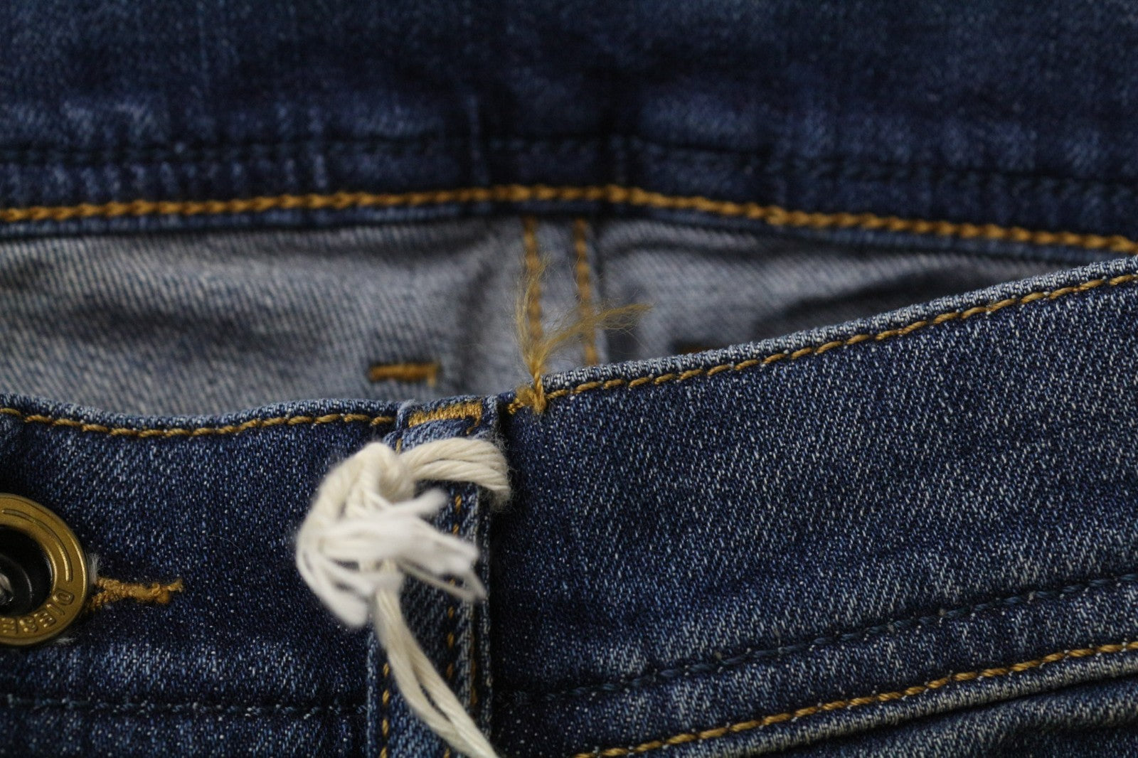 DIESEL Tepphar 087AW Men's Slim Tapered Jeans W28/L32 Blue Washed Stretch Denim