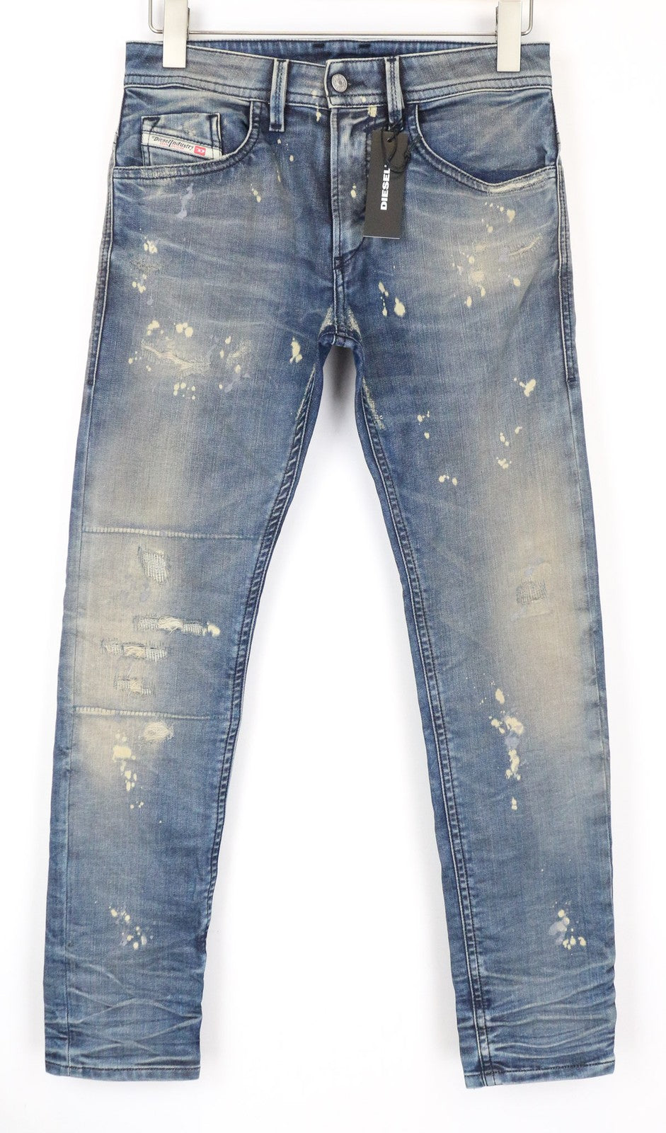 DIESEL Thommer-T 0870X Men's JoggJeans W28 Skinny Blue Stretch Sweat Aged Wash