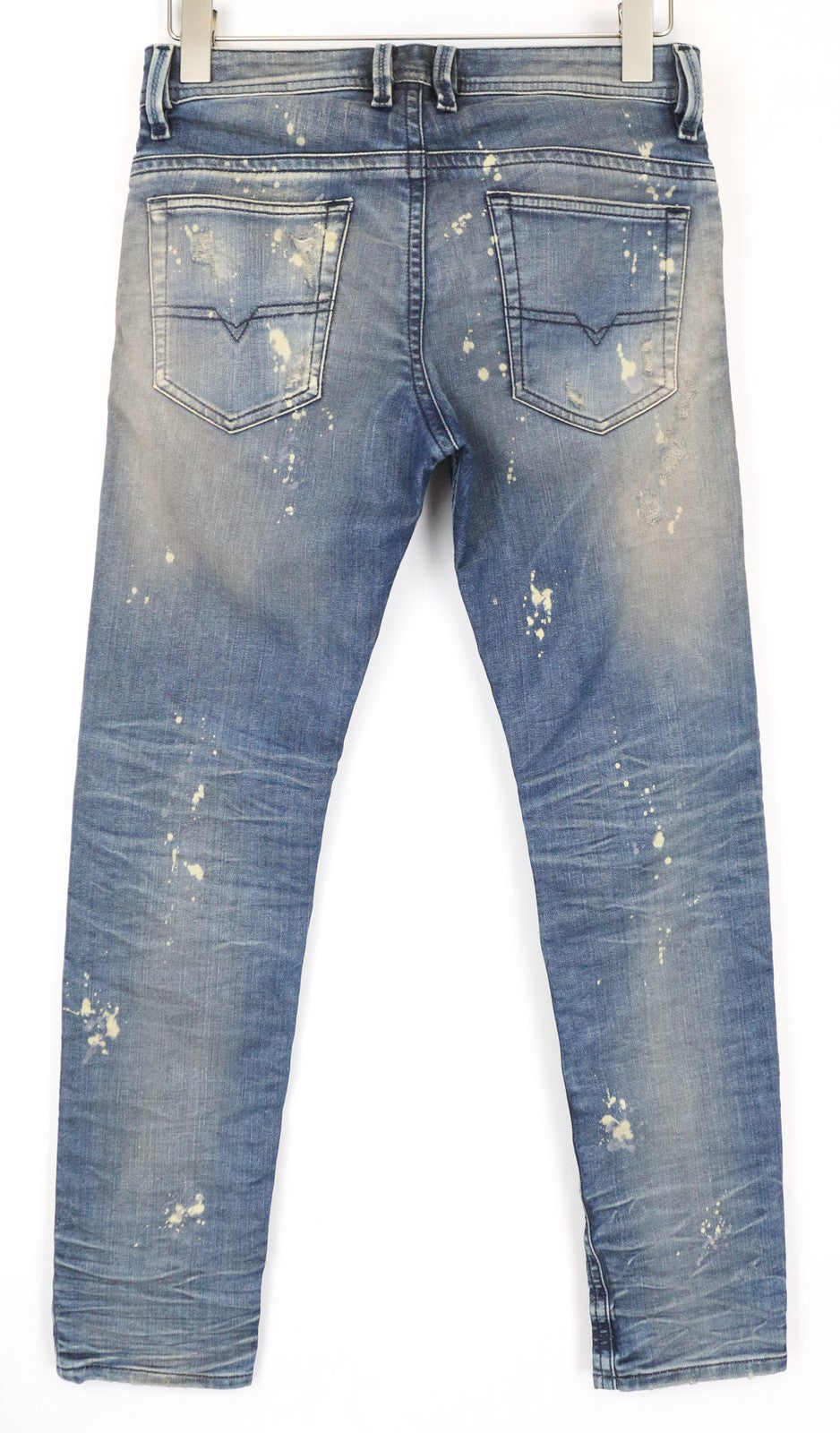 DIESEL Thommer-T 0870X Men's JoggJeans W28 Skinny Blue Stretch Sweat Aged Wash