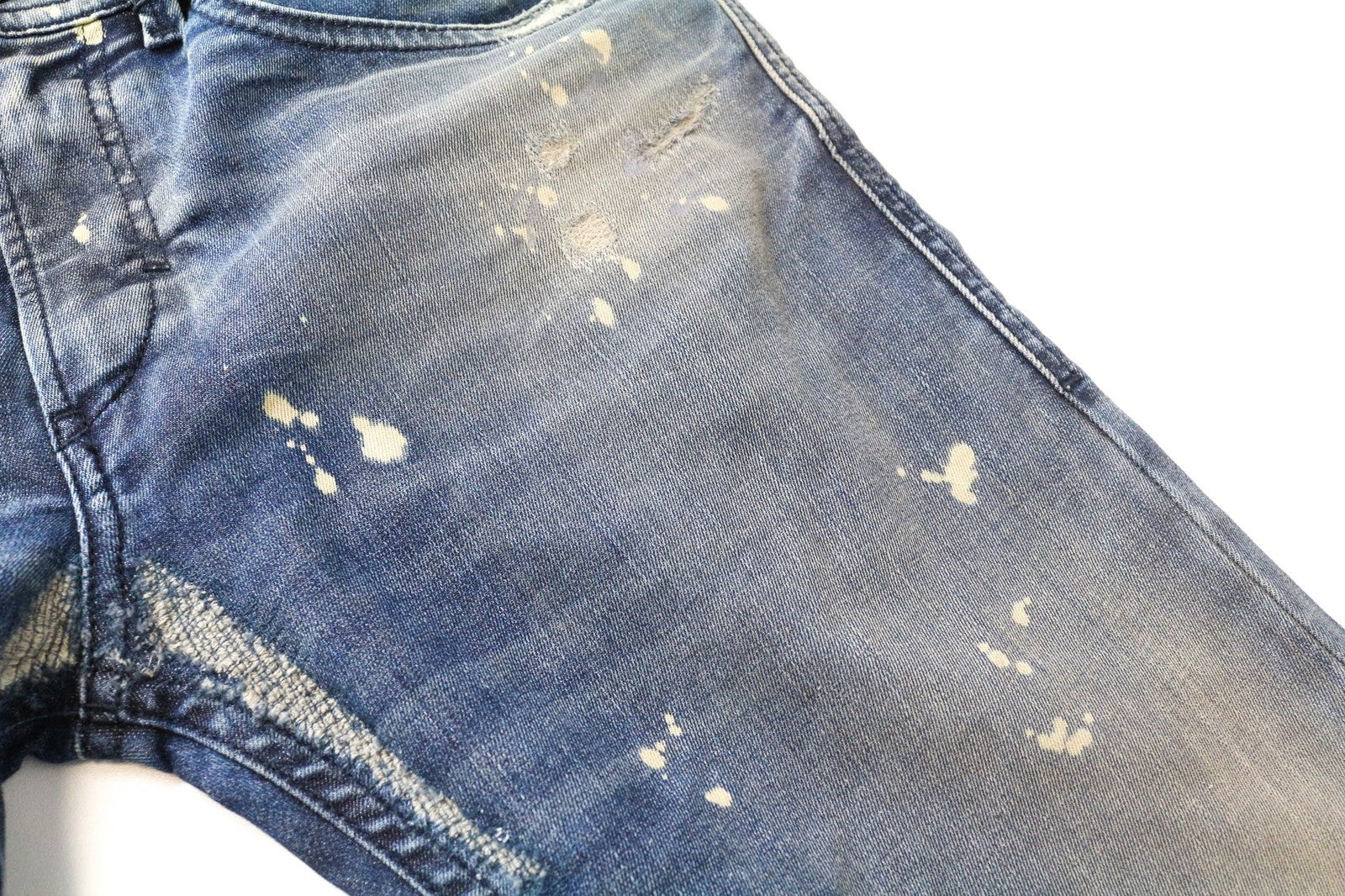 DIESEL Thommer-T 0870X Men's JoggJeans W28 Skinny Blue Stretch Sweat Aged Wash