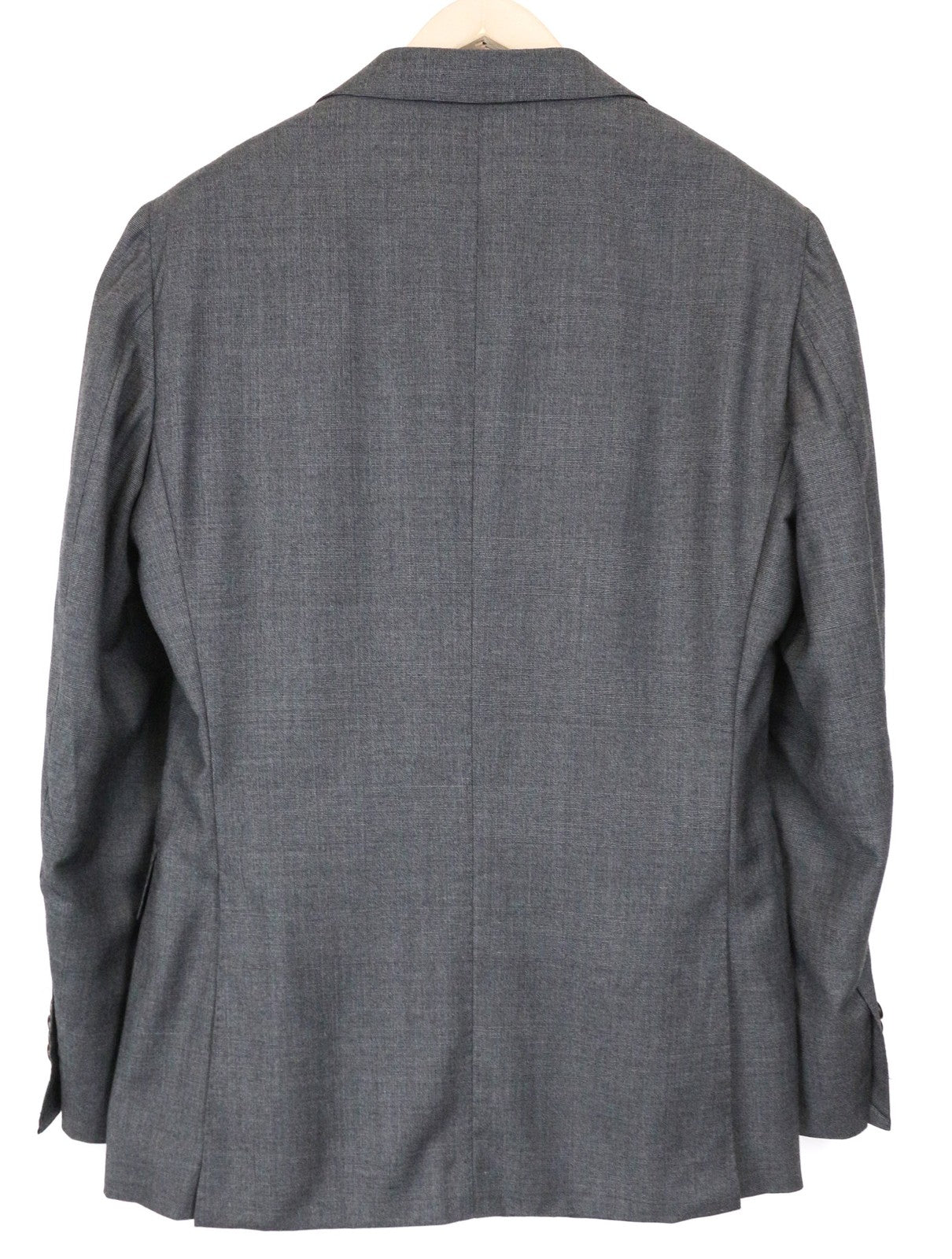 SUITSUPPLY La Spalla vyriškas švarkas UK38R pilkas vilnonis „Super 150's“ raštuotas 