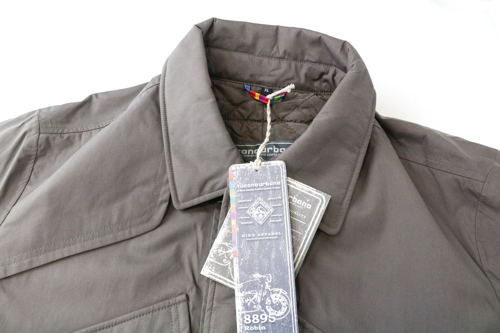 TUCANO URBANO Robin vyriška motociklininko striukė, XL dydžio, smėlio spalvos, ruda, vandeniui atspari, medvilninė, lietpaltis 