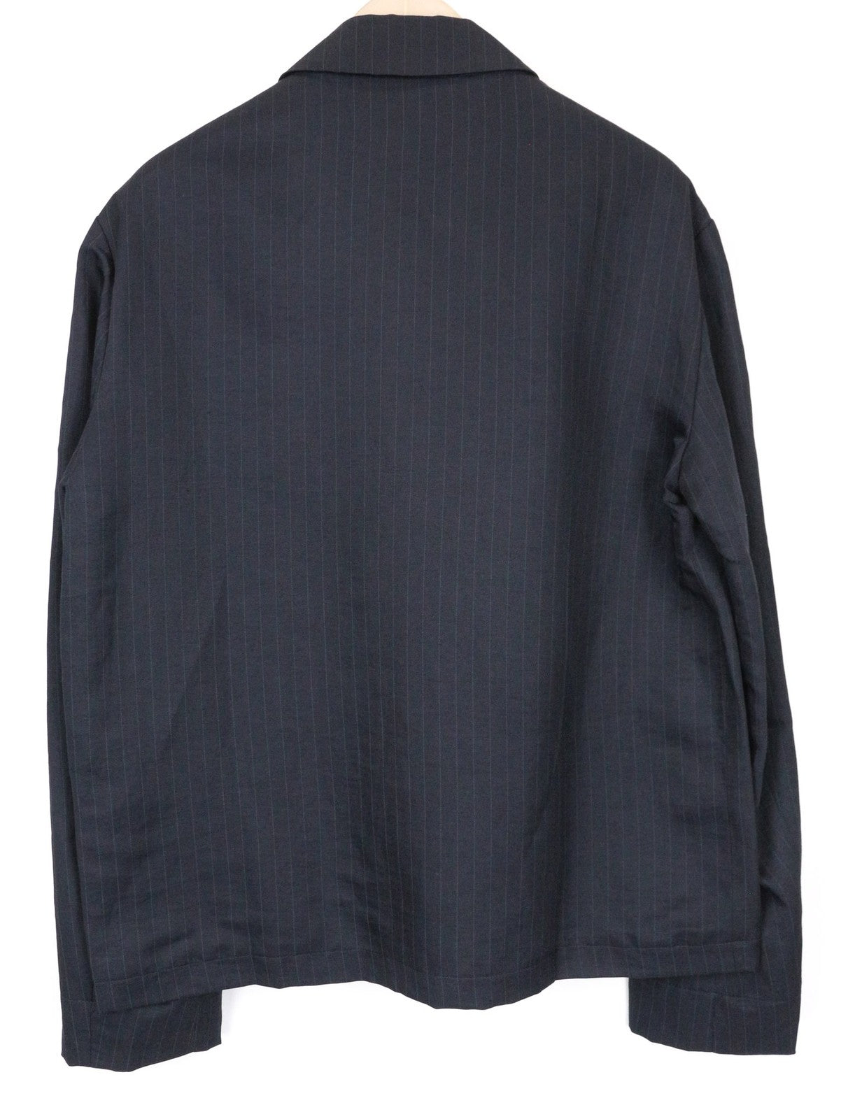 RICHMOND vyriškas lininio mišinio švarkas, UK18, tamsiai mėlynas, dryžuotas, laisvalaikio stiliaus, lengvas švarkas 