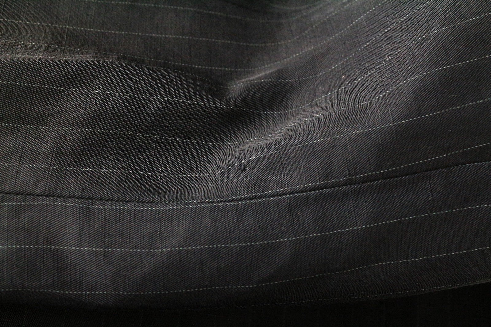 RICHMOND vyriškas lininio mišinio švarkas, UK18, tamsiai mėlynas, dryžuotas, laisvalaikio stiliaus, lengvas švarkas 