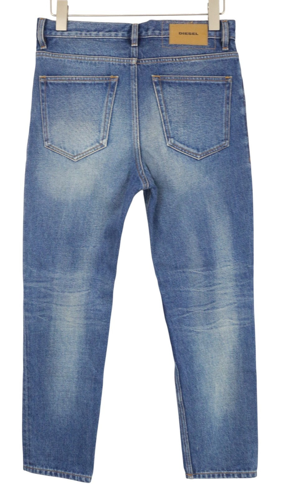 DIESEL D-Aygle 0076Y Men Jeans W28/L30 Blue Tapered Fit Non-Stretch Button-Fly