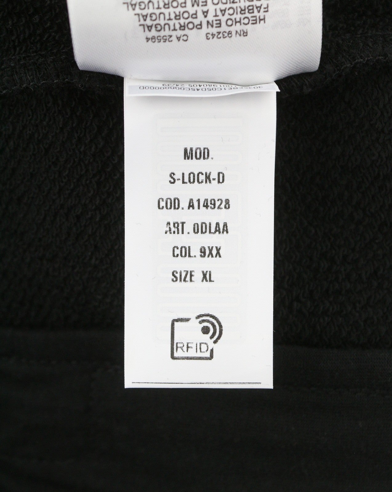 DIESEL S-Lock-D Men Sweatshirt XL Black High Neck Zip Track Top RRP195