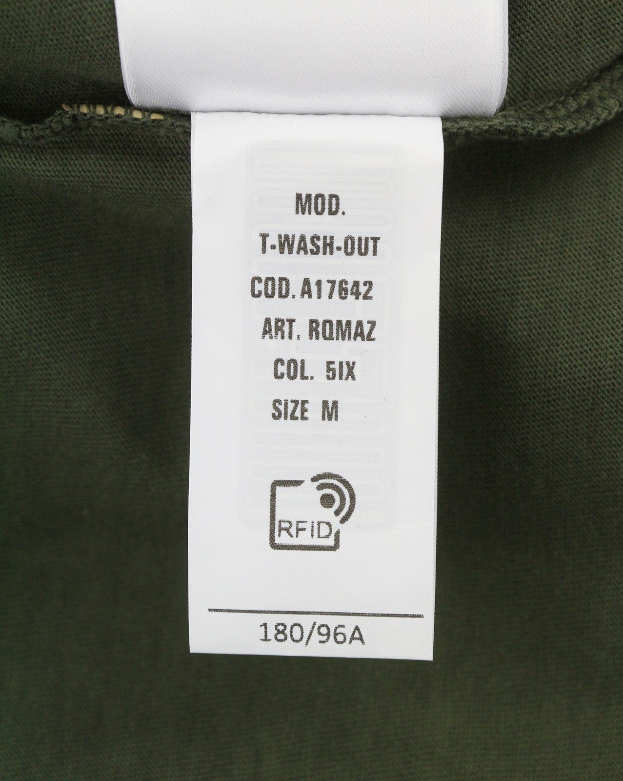 DIESEL T-Wash-Out Men T-Shirt M Green Faded Tricot Oversized Short Sleeved
