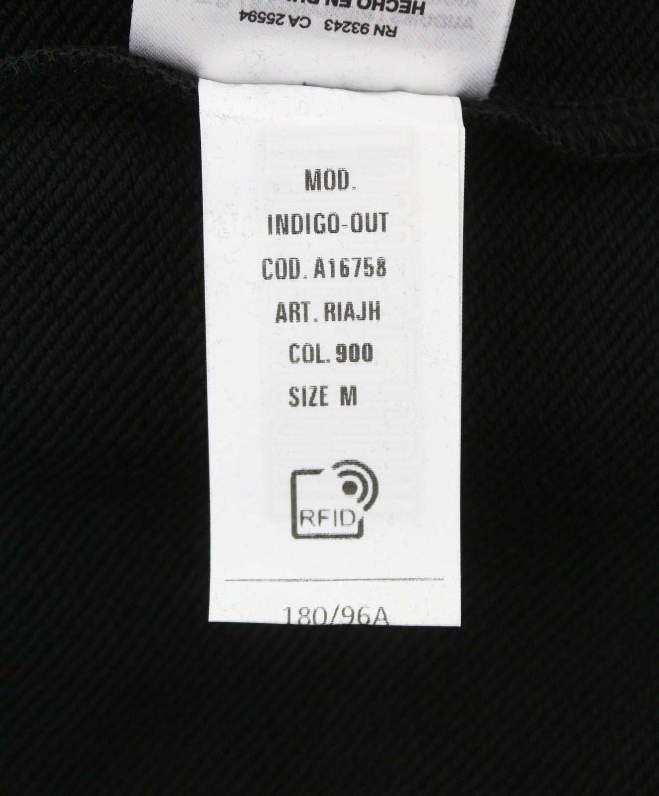 DIESEL Indigo-Out Men Sweatshirt M Black Crew Neck Fluffy Logo Pull On RRP175