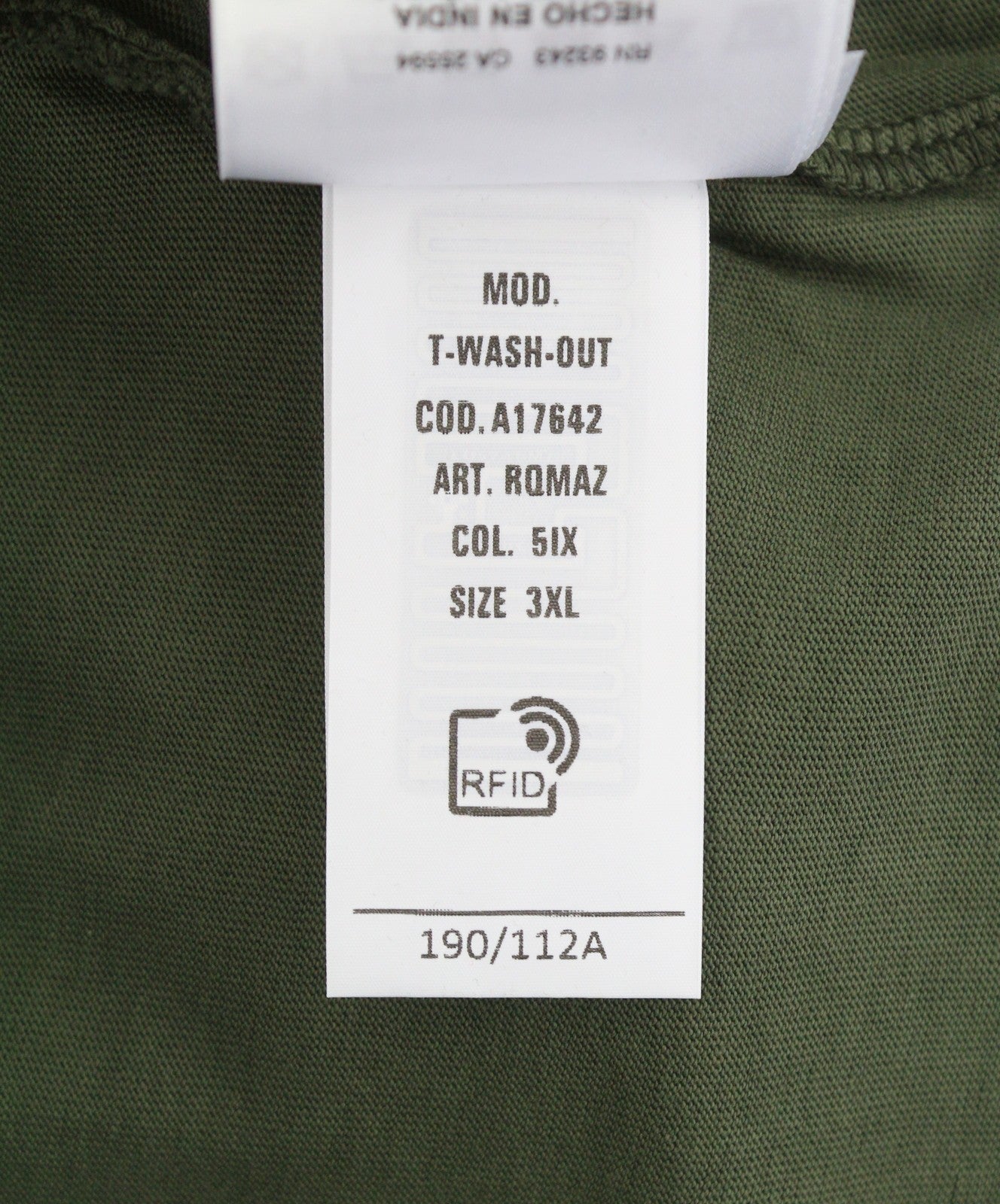 DIESEL T-Wash-Out Men T-Shirt 3XL Green Faded Tricot Oversized Short Sleeve