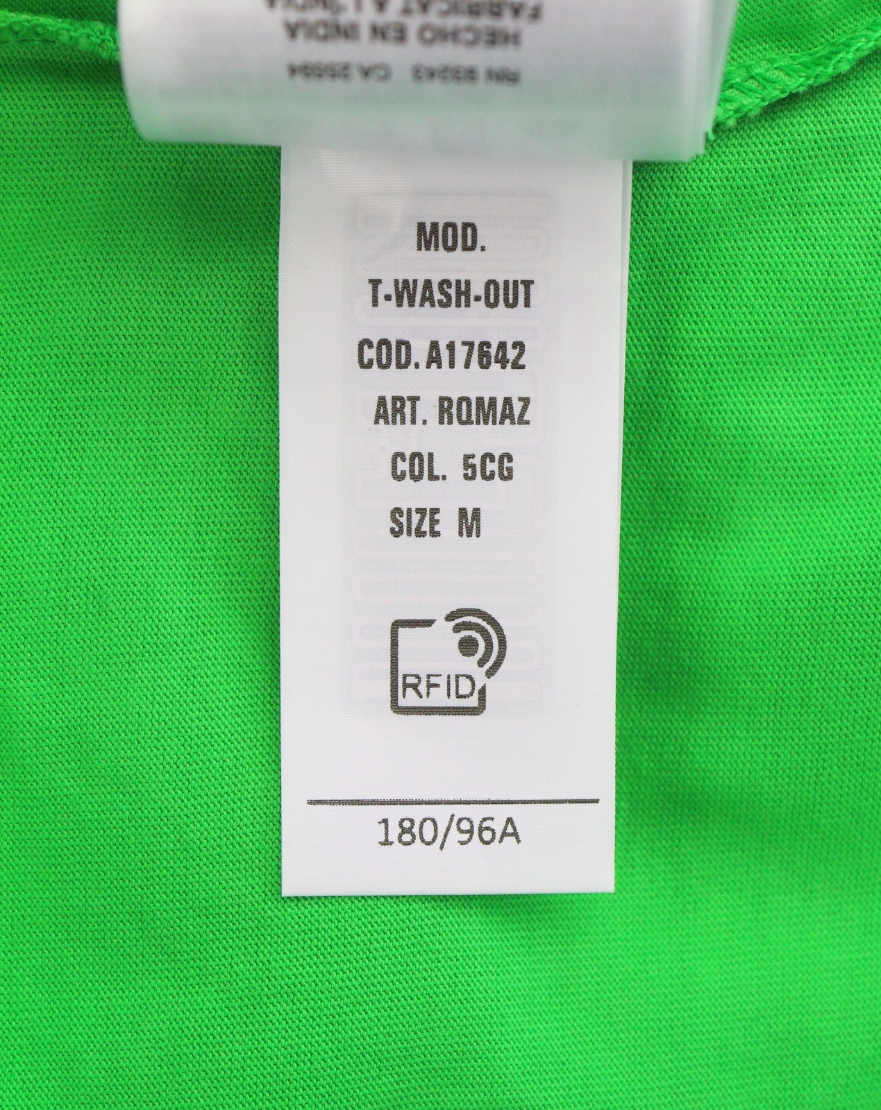 DIESEL T-Wash-Out Men T-Shirt M Green Faded Oversized Crew Neck Short Sleeve