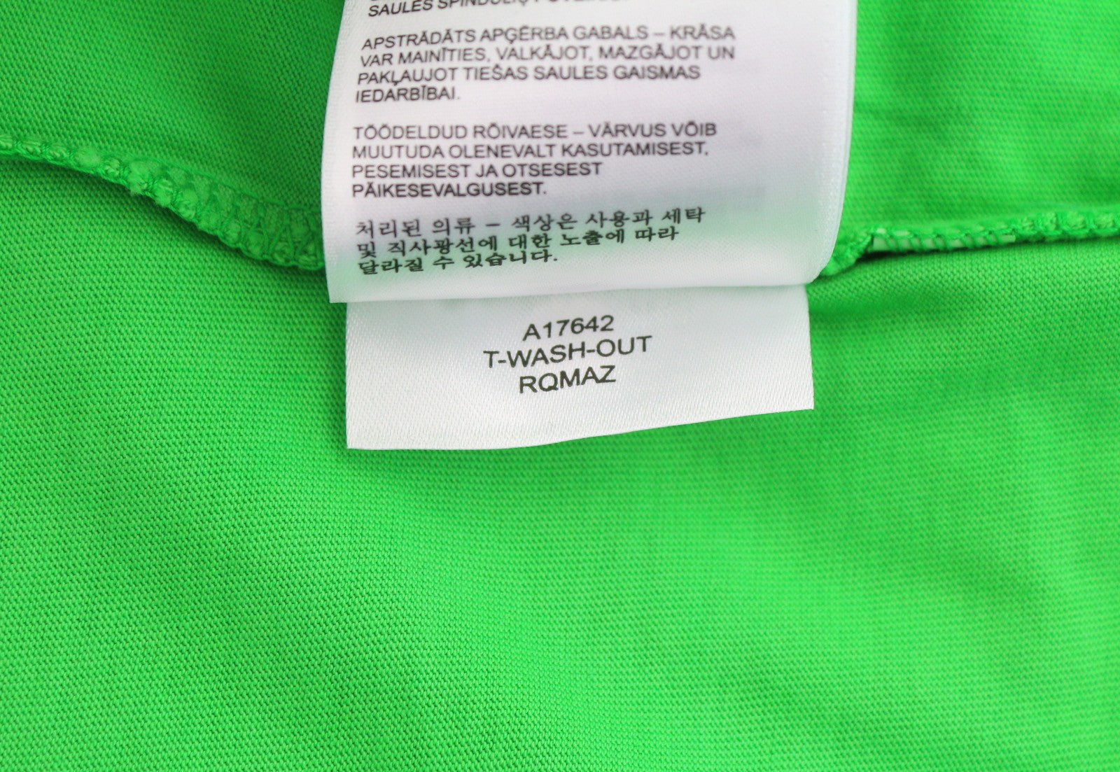 DIESEL T-Wash-Out Men T-Shirt M Green Faded Oversized Crew Neck Short Sleeve