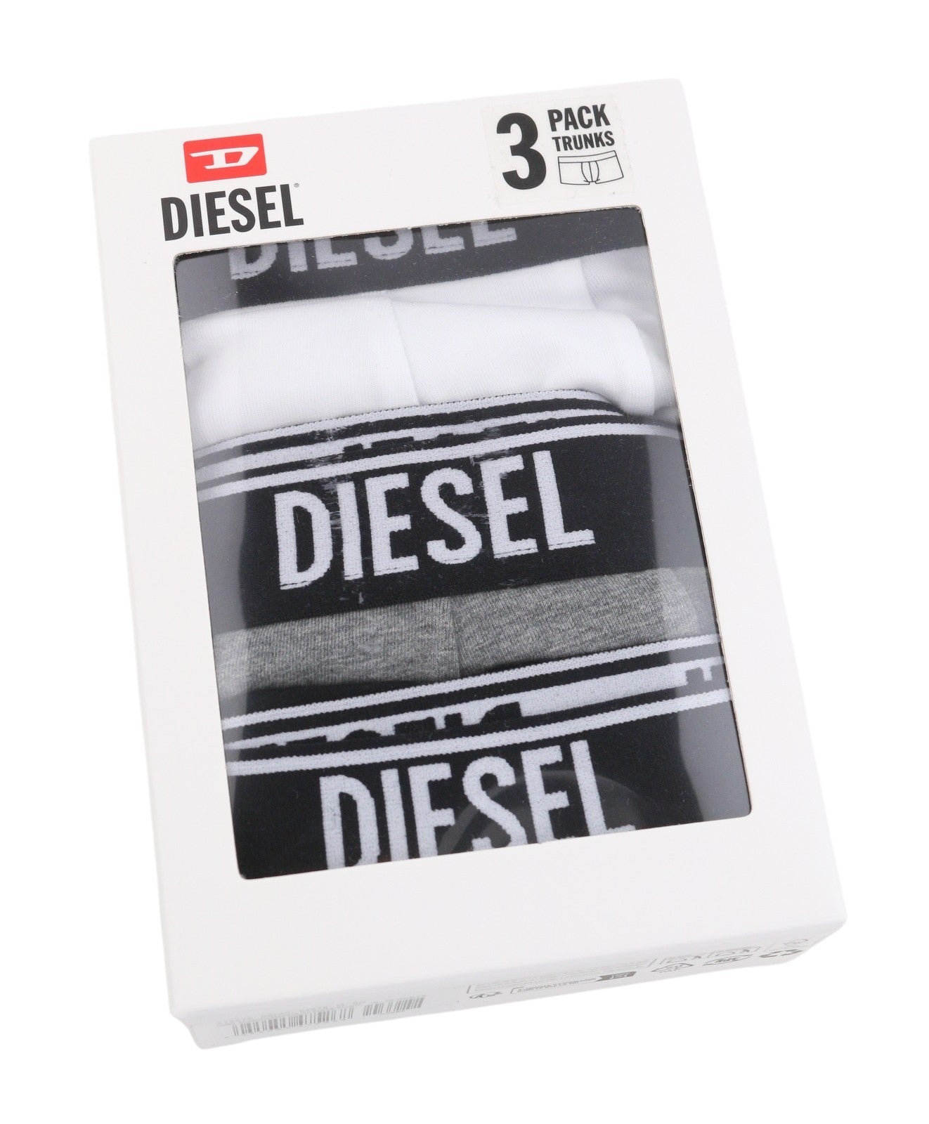 DIESEL UMBX-Shawnthreepack-RG Boxer-Shorts Men Underwear L 3 Pack Trunks