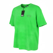 DIESEL T-Wash-Out Men T-Shirt L Green Faded Oversized Crew Neck Short Sleeve
