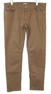 HARMONT &amp; BLAINE vyriškos kelnės 60 rudos, plonos, tamprios, siauro kirpimo medvilninės kelnės 