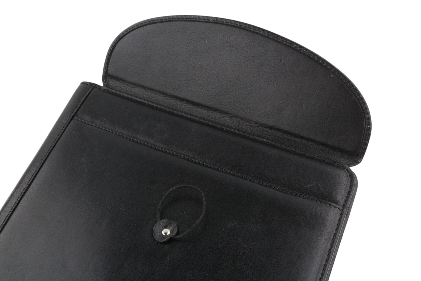 TIME RESISTANCE The Loved One Men Portfolio OS Black Vachetta Leather Unisex