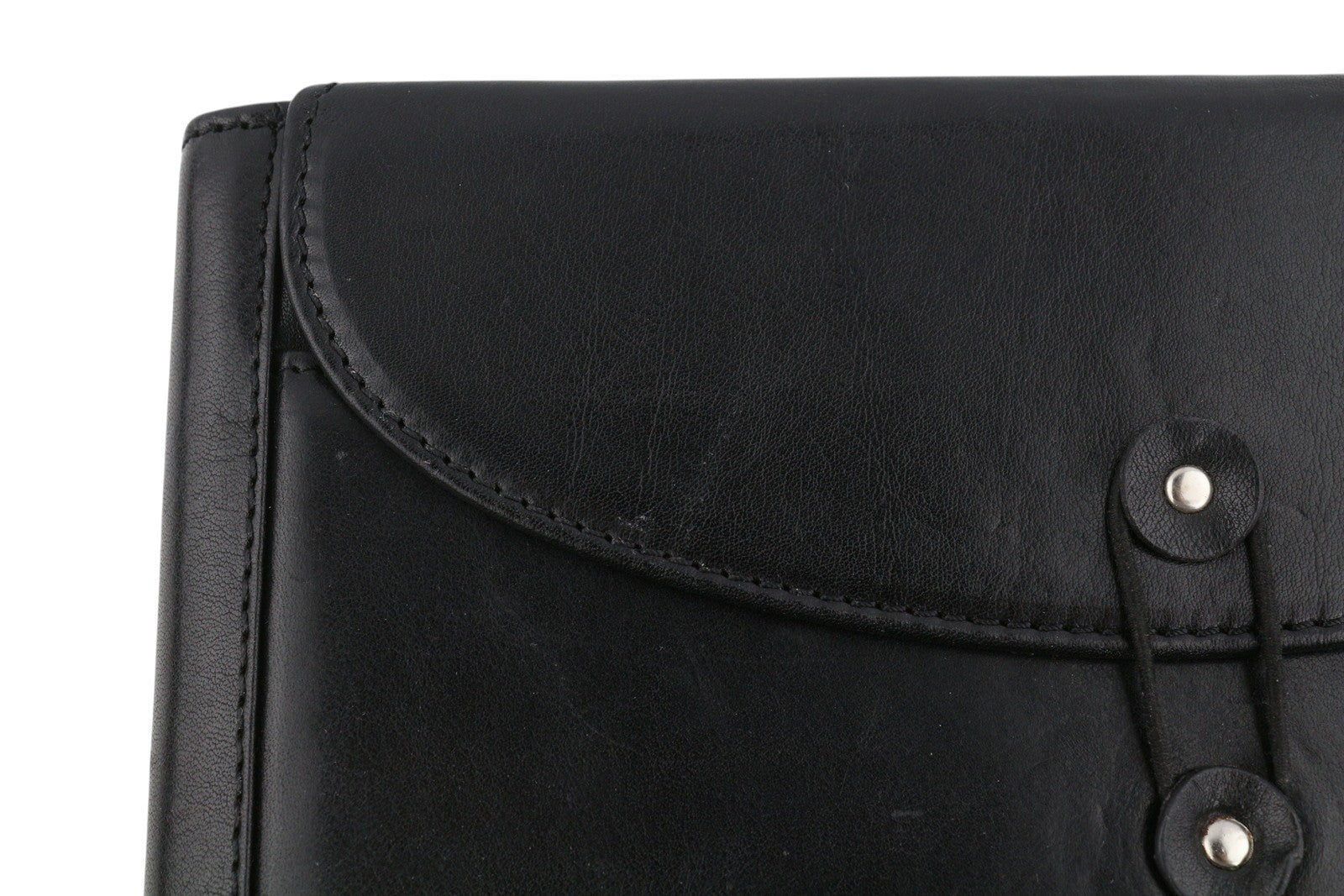 TIME RESISTANCE The Loved One Men Portfolio OS Black Vachetta Leather Unisex