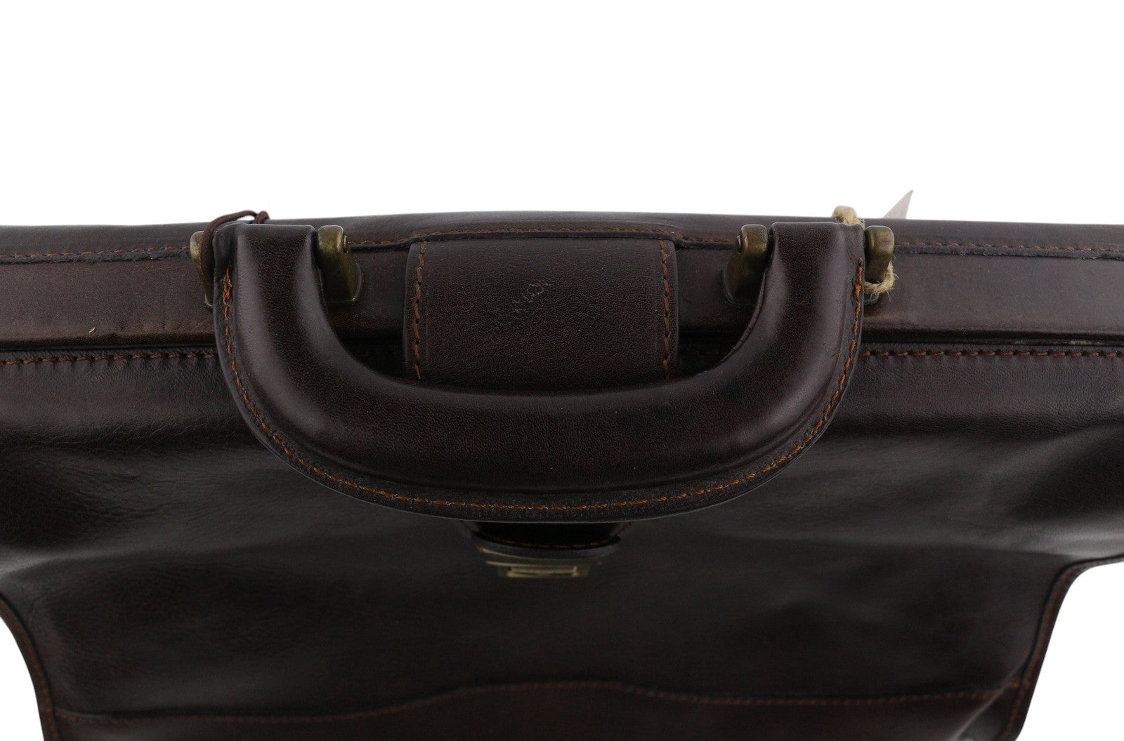 TIME RESISTANCE David Copperfield Women Bag Brown Leather Doctor Briefcase