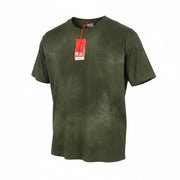 DIESEL T-Wash-Out Men T-Shirt XL Green Faded Tricot Oversized Short Sleeved