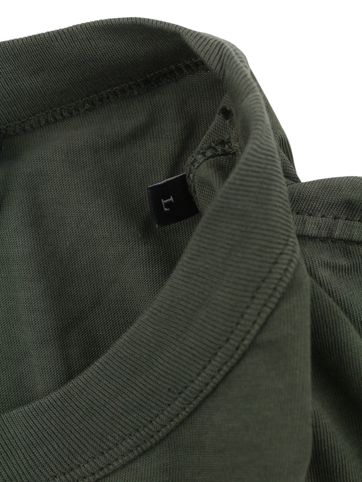 DIESEL T-Wash-Out Men T-Shirt L Green Faded Tricot Oversized Short Sleeve
