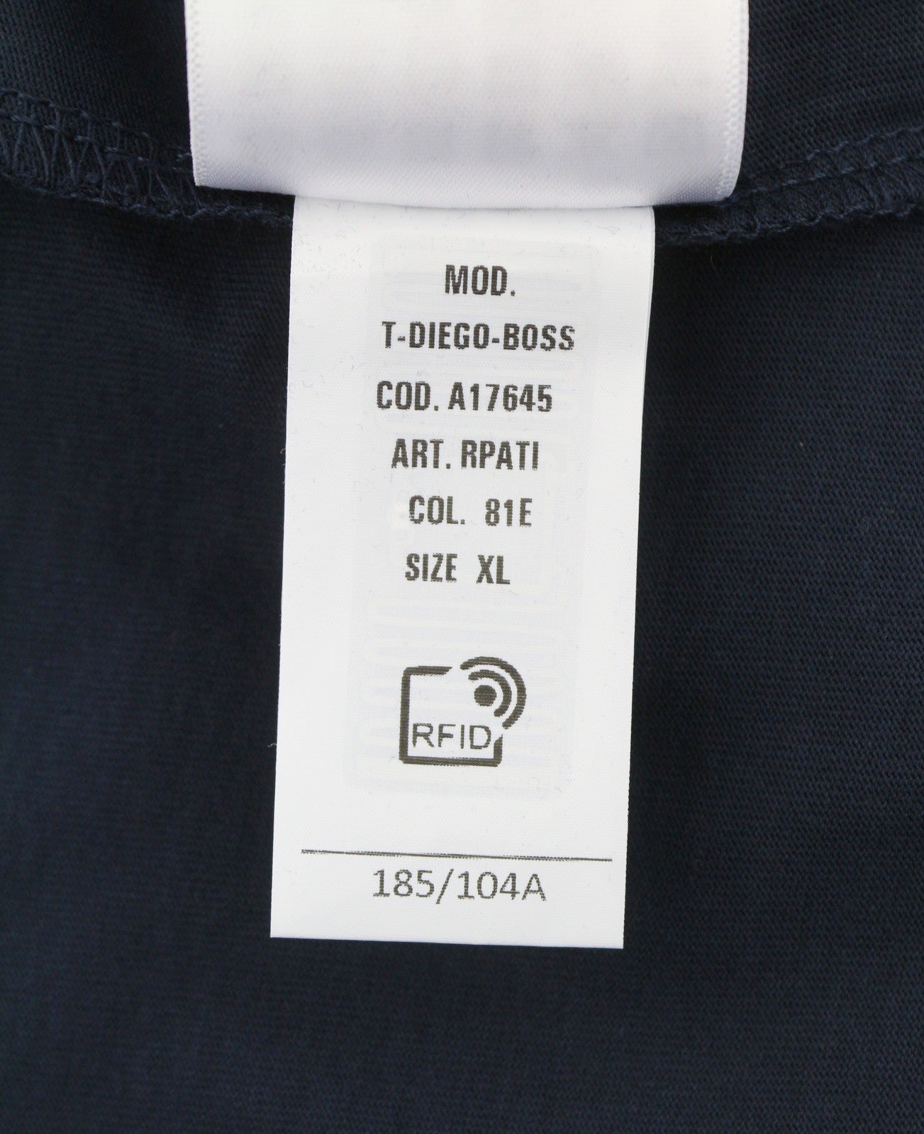 DIESEL T-Diego-Boss Men T-Shirt XL Blue Tricot Crew Neck Short Sleeved